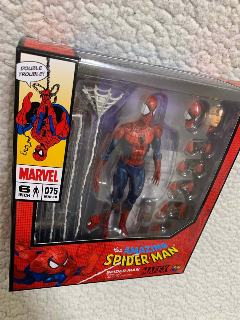 Medicom Toy MAFEX No.075 Spider-Man Comic Ver. Action Figure JAPAN OFFICIAL
